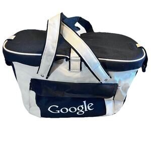 Leeds Google Insulated Cooler Lunch Box / Picnic Basket Double Opening